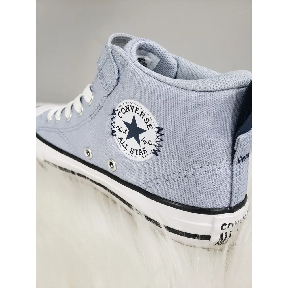 NEW EASY ON/OFF Converse Chuck Taylor All Star Malden Street Rainy Daze Blue Mid